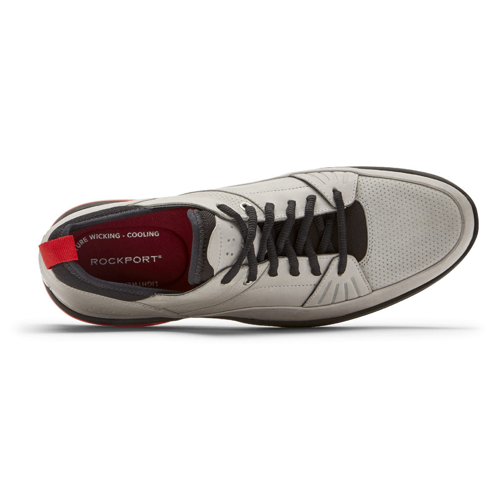 Rockport Mens Howe Street Lace Up - Sneakers Grey - TEQ185679